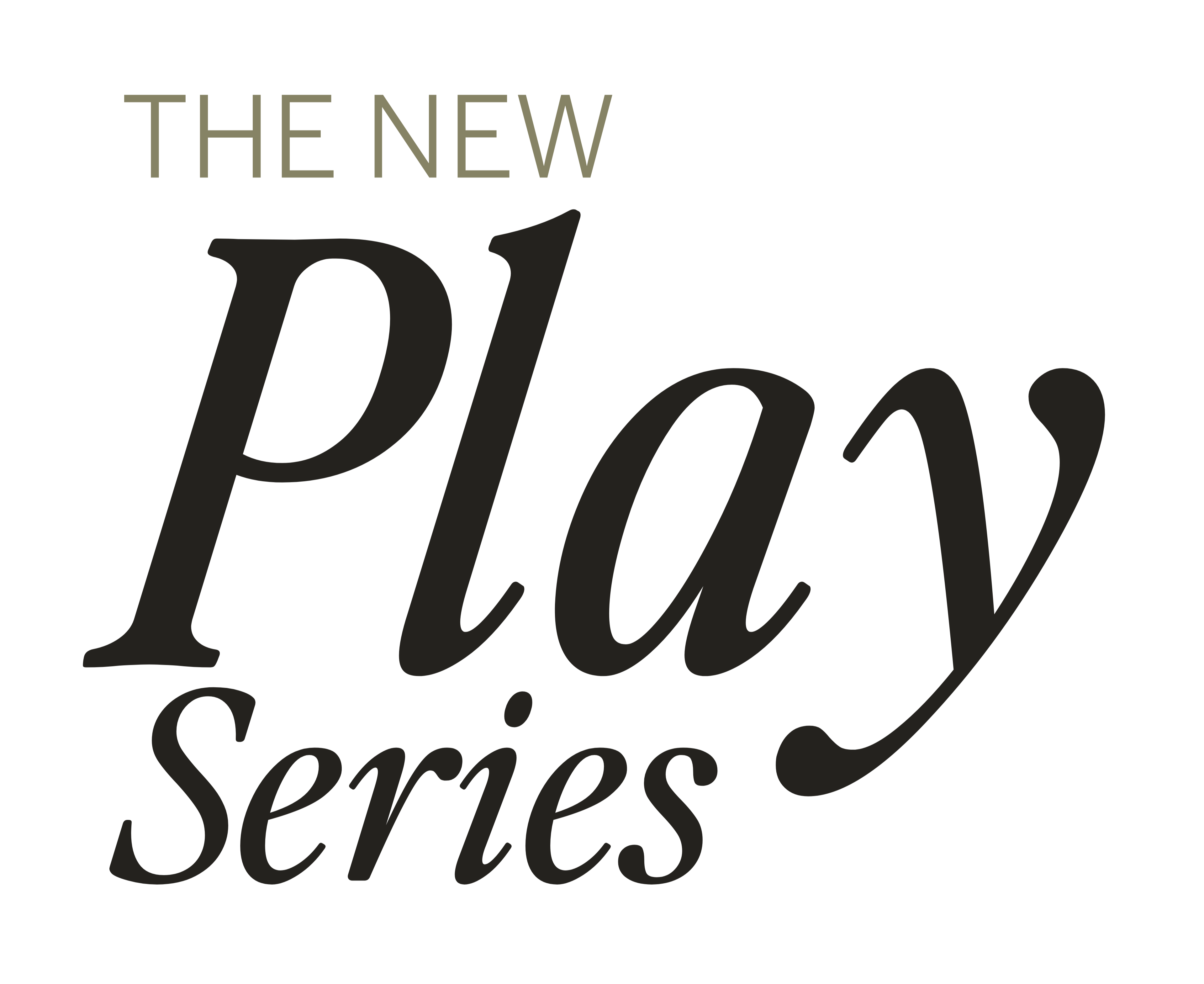 Text 'The New Play Series' on a white background